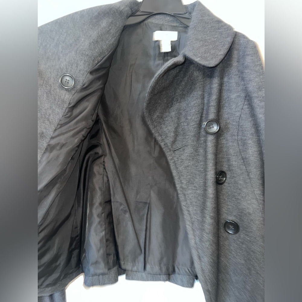 Gray Wool Blend Pea Coat Size Medium - Old Navy - Picture 7 of 7